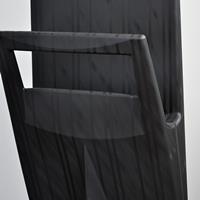 Eccopanta Schlafzimmer-Kleiderständer mit Nadelstreif-Optik  - schwarz 3